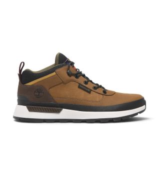 Timberland para hombre. TB0A6DKNEM51 Zapatillas de piel Field Trekker marrón (43), Plano, Cordones, Casual, Outdoor