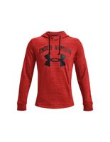 sudadera under armour rival terry big logo m red heatherblack