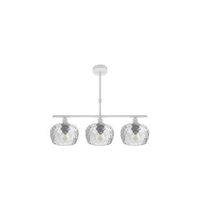 lampara estela 3 luces blanca 55x13 cm