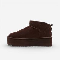 ugg botines classic ultra mini platform boot burnt cedar womens para hombre