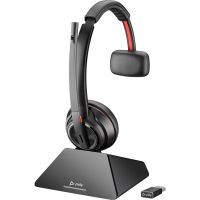 auriculares poly inalambricos dect bluetooth con cancelacion de ruido y microfono negro