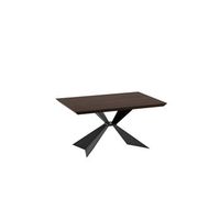 stark - mesa fija 160 x 90 cm en chapa negra