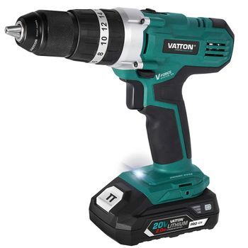 Taladro Percutor Vatton Con Batería De 2.0ah 20v