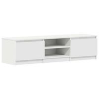 mueble para tv - mueble tv - mesa de tv madera contrachapada blanco 140x40x355 cm