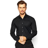 calvin klein jeans camisa manga larga camicia slim fit poplin black k10k108229 para hombre