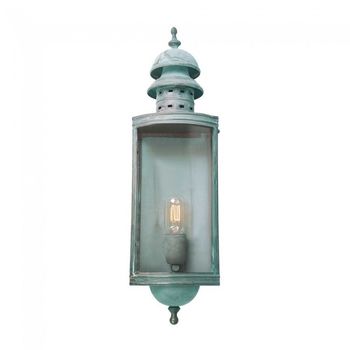 Aplique de pared de exterior downing street verdigris