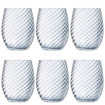 Juego de 6 vasos altos vidrio 36 cl
