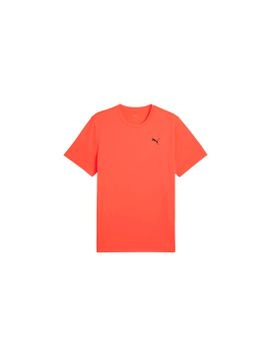 Camiseta de Fitness Puma M Tad Essentialsentials Sol,Glowing Red, Hombre