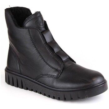 Rieker Botines Skórzane Komfortowe Botki Damskie Ocieplane Czarne Y3458-00 para mujer