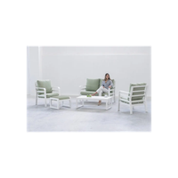 conjunto terraza jardin aluminio kravi-7 comodo y resistente
