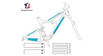 Kit de proteccion del cuadro ytwo coatup vbr300 e bike 8 piezas   transparente   brillante