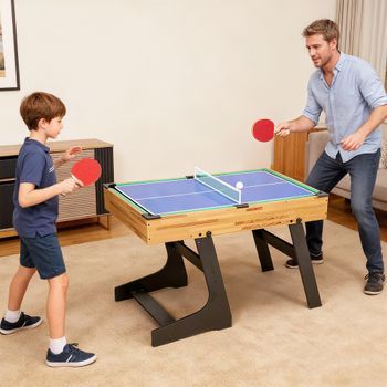 Mesa Multijuegos De Mdf Plástico Sportnow 120x106x82 Cm Natural