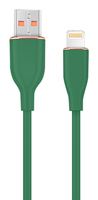 cable de carga y datos gembird de silicona premium de 8 clavijas 15 m verde