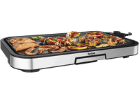 plancha de asar - tefal giant xl cb631d10 2300 w revestimiento antiadherente resistente 5 ajustes calentamiento uniforme gris