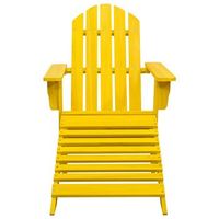 silla jardin  silla de exterior  sillon adirondack y otomana madera maciza abeto amarilla