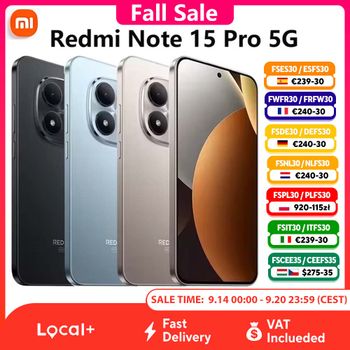Xiaomi Redmi Note 15 Pro, teléfono inteligente 5G, pantalla AMOLED CrystalRes de 6,83 pulgadas y 120 Hz, cámara principal de 200 MP con estabilización óptica de imagen (OIS), procesador MediaTek