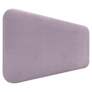 Dhome Cabecero Tapizado En Terciopelo Liso Redondeado Para Pared Acústicos Cabeceros Absorbentes Cabezal Cama Dormitorio (salmón, 95cm)