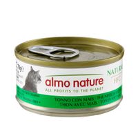 pack ahorro almo nature hfc natural 24 x 70 g - atun y maiz