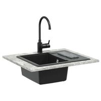 lavabo de bano moderno  lavabo negro 560 x 460 mm 80 cuarzo y 20 resina