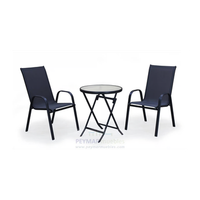 conjunto de mesa y 2 sillones para jardin resistente y moderno
