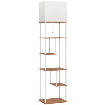 Lámpara de pie 40x29x171 cm madera natural