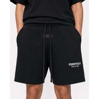 fear of god short essentials ss25 shorts jet black para hombre