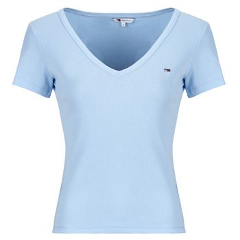 Tommy Jeans Camiseta TJW SLIM ESSENTIAL RIB V SS para mujer