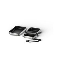 accesorio bosch hez9ff040 set 4 sartenes rectangulares encastrable