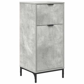 Gabinete De Baño Gris Concreto 39,5 X 36 X 88 Cm Vidaxl