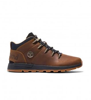 Timberland para hombre. TB0A67TG9431 Botas de piel Sprint Trekker Mid CATHAY SPICE marrón (46), Plano, Cordones, Casual, Deportivo, Outdoor