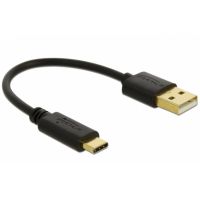 cable usb delock 80954 015 m usb-a a usb-c negro
