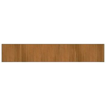 Alfombra Rectangular Bambú Marrón 70x400 Cm Vidaxl