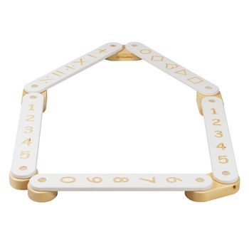 Meowbaby Sendero Sensorial, Madera Blanco, 5 Elementos