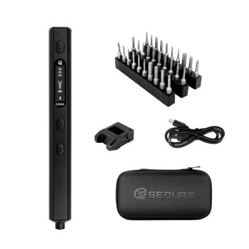 SEQURE ES666 Destornillador eléctrico multifuncional innovador con reconocimiento inteligente somatosensorial, iluminaci