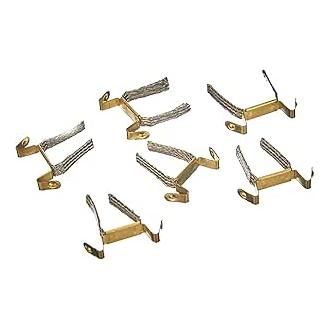 Carrera Go!!! Double Sliding Contact - Trencillas para Go, Digital 1/43, Color Oro, 10 Unidades