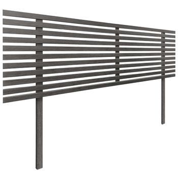 Cabecero De Madera Reciclada Dm Estilo Japones Con Patas 135x115cm Camas 135 - Ceniza Madera