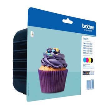 Brother LC-123 Pack de 4 Cartuchos de Tinta