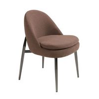 silla tela marron oscuro angel cerda 4236 51x62x77