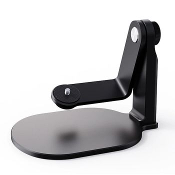 Soporte de proyector oscilante rotativo 360° con soporte ajustable y tornillo de 1/4