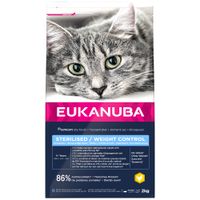 eukanuba sterilised  weight control adult para gatos - 2 kg