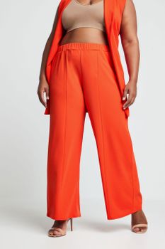Limited Collection Pantalones Anchos Naranjas, Mujer Curvy Y Tallas Grandes, Limited Collection