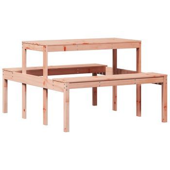 Mesa De Pícnic | Mesa De Camping | Mesa De Jardín Madera Maciza Douglas 110x134x75 Cm