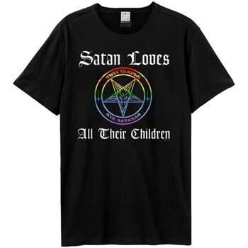 Amplified Clothing Camiseta Satan Love All Their Children para mujer
