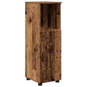 Gabinete De Baño Madera Vieja 30 X 35 X 95 Cm Vidaxl