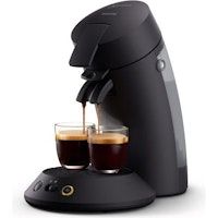 CSA210/61 SENSEO ORIGINAL+ Cafetera monodosis, Aroma booster, Crema plus, 1 o 2 tazas, Carbon Black