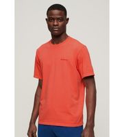 superdry para hombre m6010810a camiseta suelta con logo sobretenido rojo s casual algodon manga corta