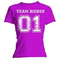 justin bieber camiseta manga larga team bieber para mujer