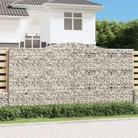 cesta gaviones  gavion para piedras  gavion decorativo forma arco hierro galvanizado 400x50x200220 cm cfw288398