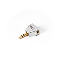 ddhifi dj35l adaptador compacto en forma de l de 35 mm con cable occ plateado y diseno compacto optimizado