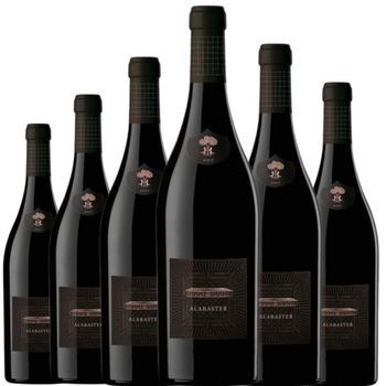 Alabaster Vino Tinto Con Crianza, Elaborado En España Con Meticul 75 Cl 14,5 % Pack 6 Botellas